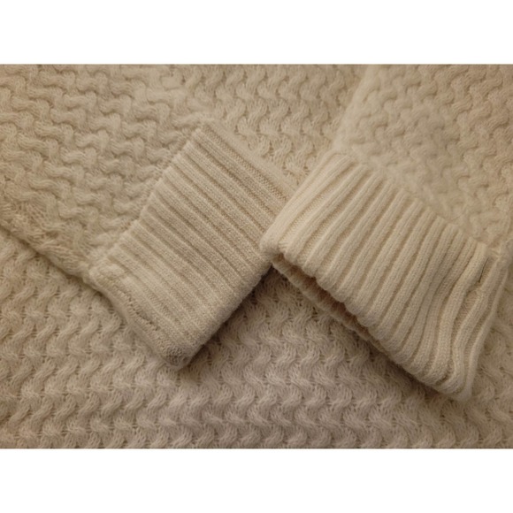 SER.O.YA Womens 100% Wool Forrest Sweater | Cream | Size XL - Picture 6 of 11